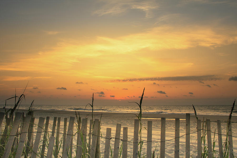 Beach sunrise #1 Photograph by Darrell Foster