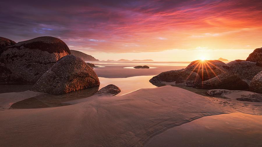 Beach With Rocks Digital Art by Michael Breitung - Fine Art America