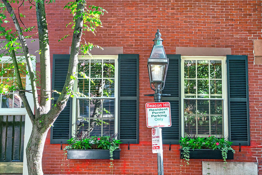 Beacon Hill Homes, Boston, Ma #1 Digital Art by Laura Zeid