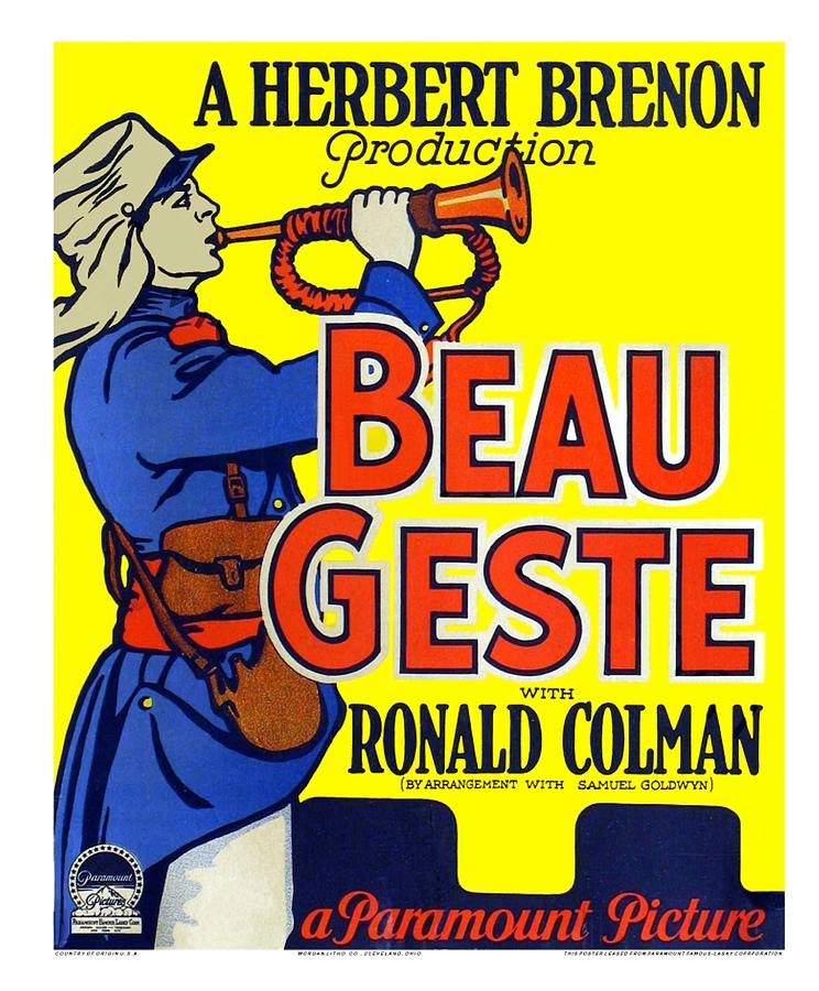 Beau Geste -1926-. #1 Photograph by Album