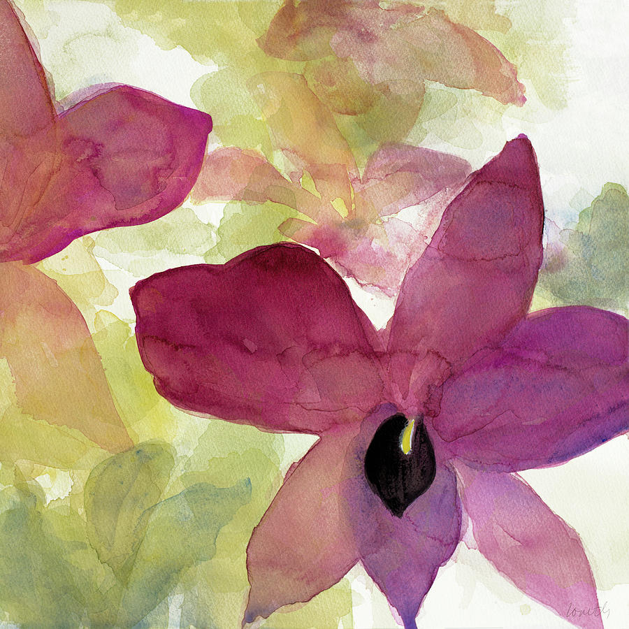 Beautiful And Peace Orchid II #1 Painting by Lanie Loreth Beautiful And Peace Orchid II #1 Painting by Lanie Loreth