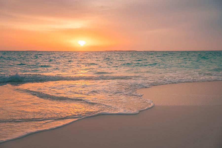 Summer Photograph - Beautiful Cloudscape Seascape, Sunrise #1 by Levente Bodo