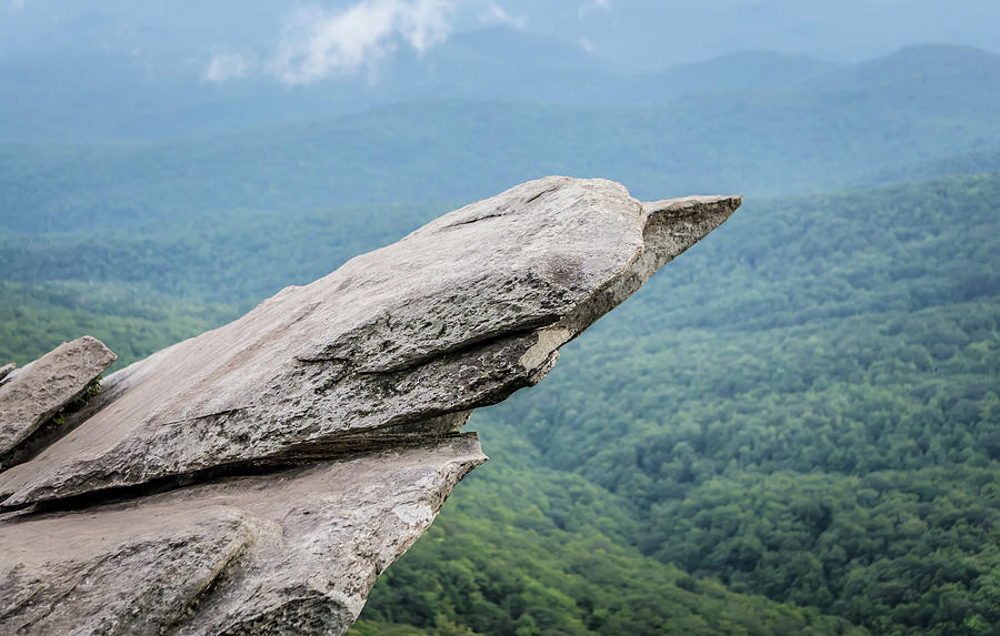 Beautiful Scenic Views At Rought Ridge North Carolina Overlook #1 Photograph by Alex Grichenko