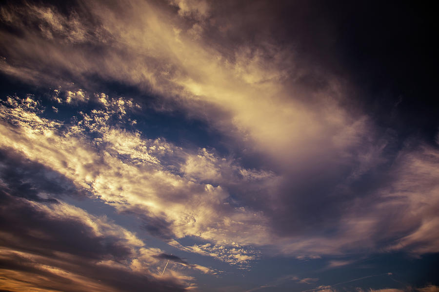 Beautiful Sunrise And Dramatic Clouds On The Sky Photograph By Pavel Rezac