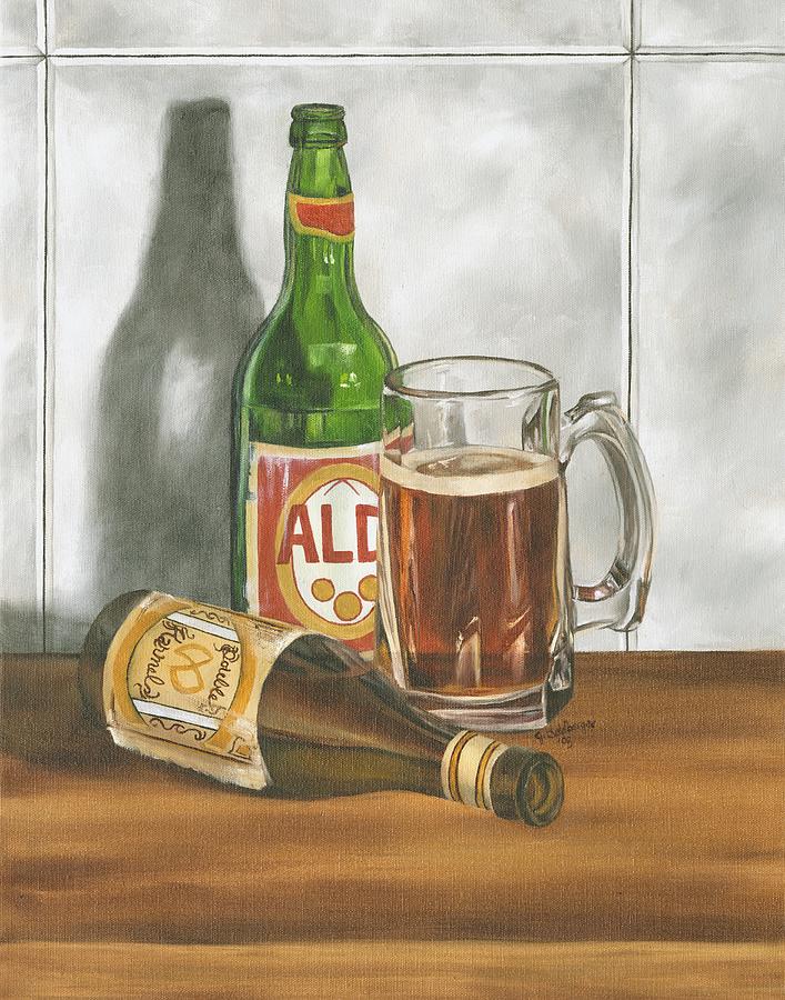 Beer Painting - Beer Series I #1 by Jennifer Goldberger