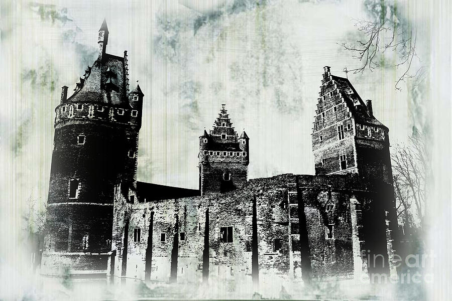Beersel Castle in Black and White by Jurgen Huibers Beersel Castle in Black and White by Jurgen Huibers