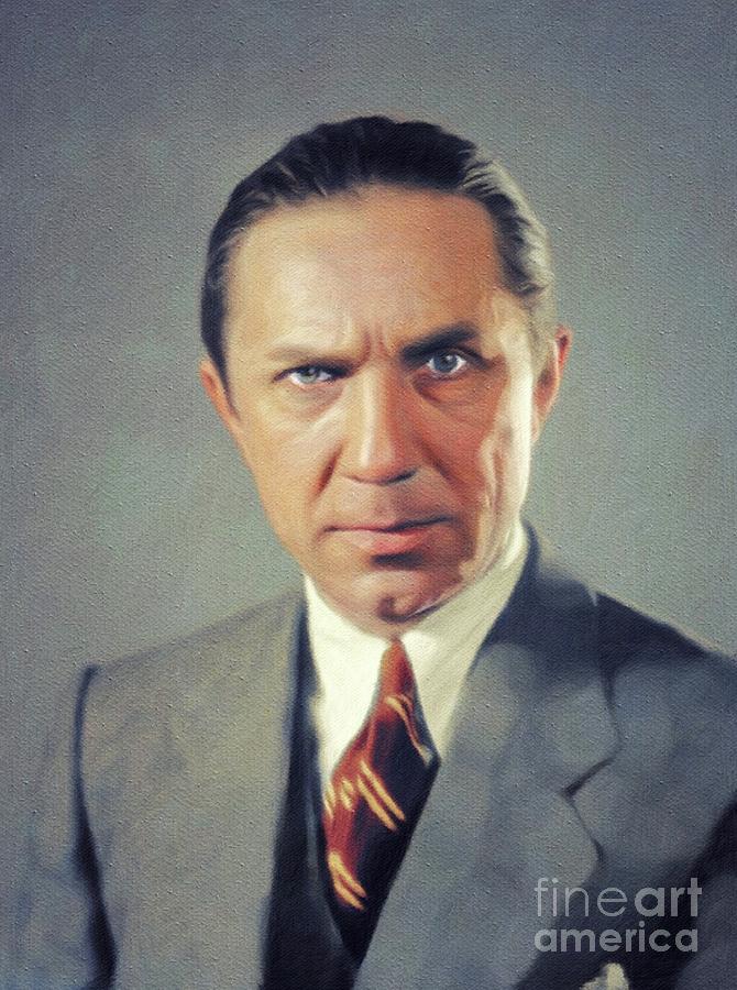 Vintage Painting - Bela Lugosi, Vintage Actor #1 by Esoterica Art Agency