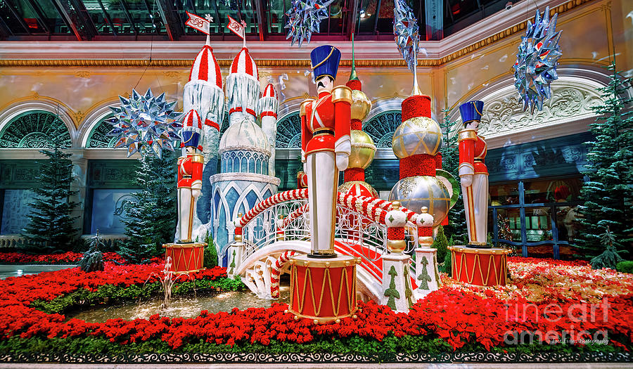 Bellagio Conservatory Ice Castle and Toy Soldiers 2018 #2 Photograph by Aloha Art