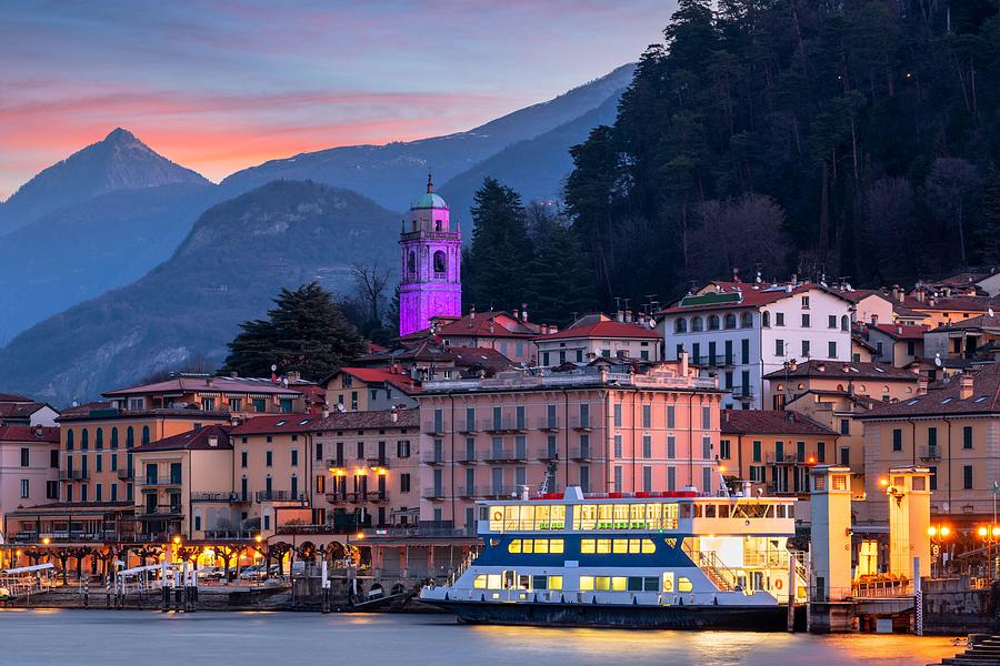 Architecture Photograph - Bellagio, Italy On Lake Como #1 by Sean Pavone