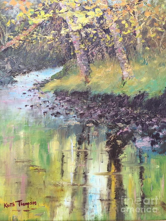 Bend on the River Colligan #1 Painting by Keith Thompson