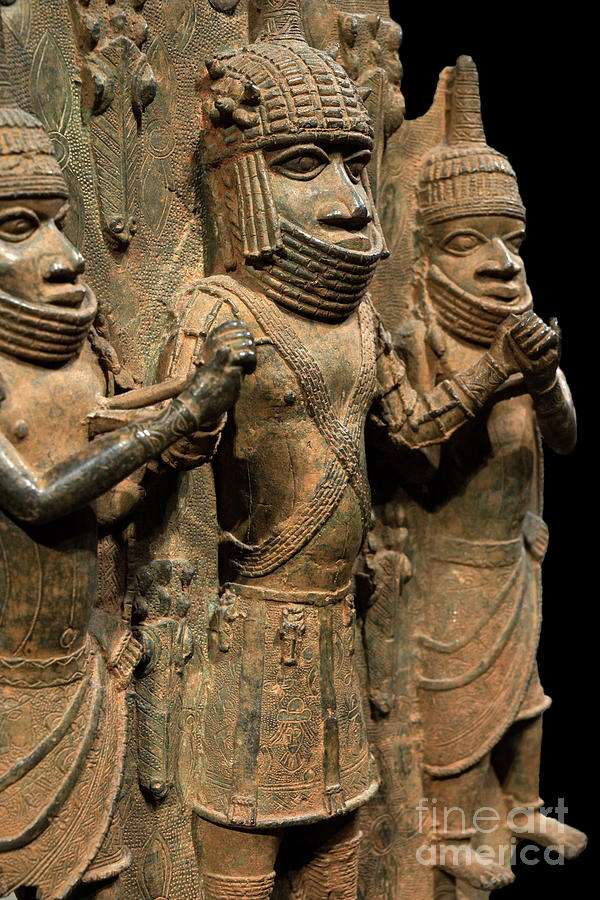 Benin Bronze Sculpture. Photograph by David Parker/science Photo Library