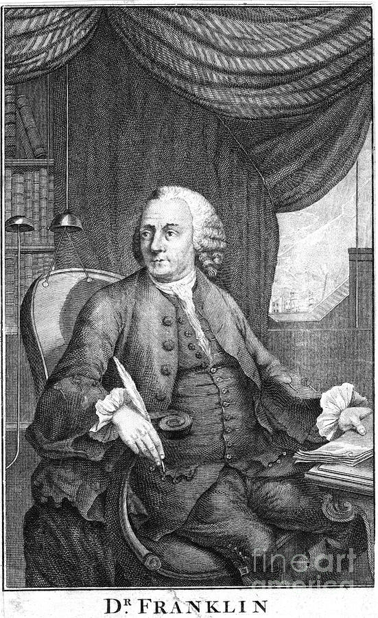 Benjamin Franklin, American Scientist #1 Drawing by Print Collector
