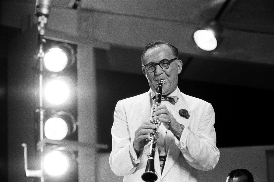 Benny Goodman Performs At The Newport #1 Photograph by Michael Ochs Archives