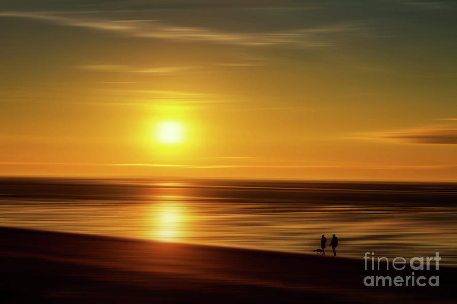 Sunset Photograph - Beside a Silken Sea #1 by John Edwards