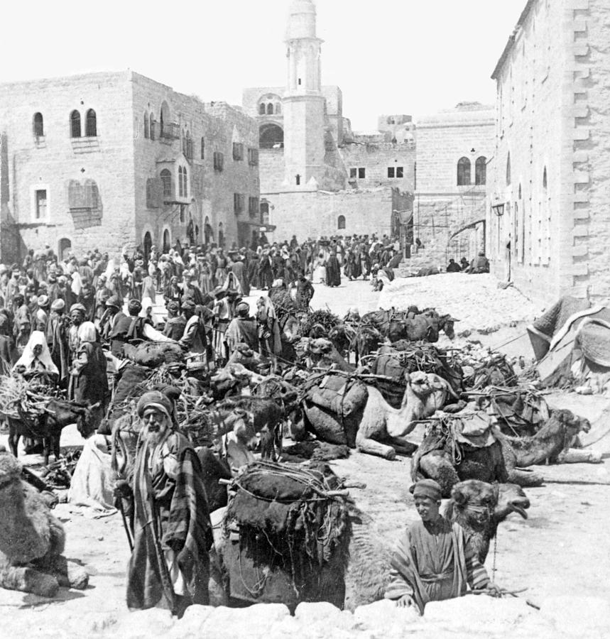 Bethlehem Manger Square 1900 #1 Photograph by Munir Alawi