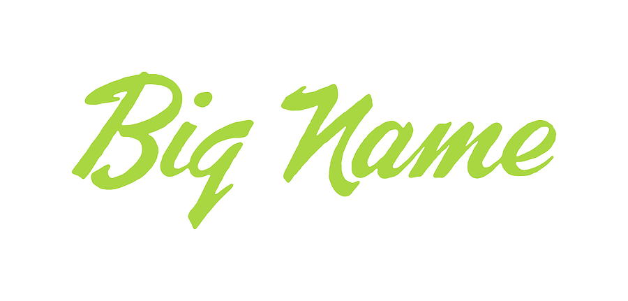 Typography Drawing - Big Name #1 by CSA Images