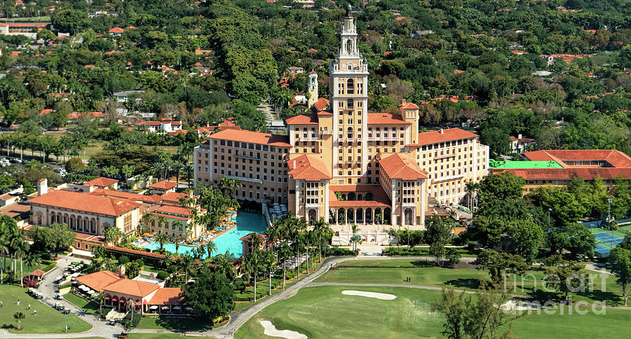 Biltmore Hotel Miami Coral Gables Aerial #2 Photograph by David Oppenheimer