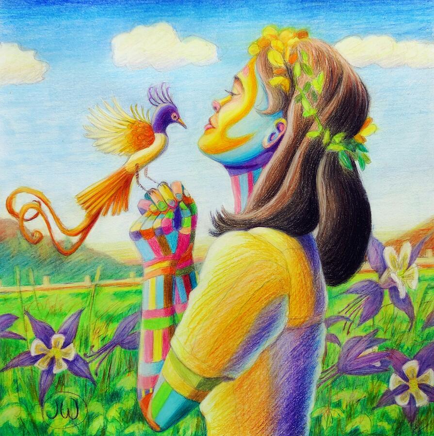 Bird of paradise by June Walker Bird of paradise by June Walker