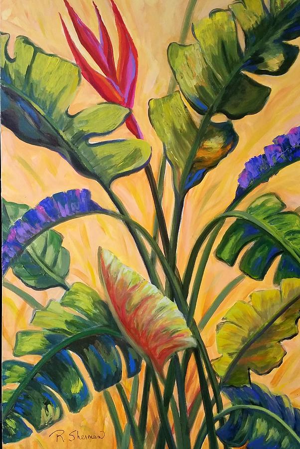 Bird of Paradise Painting by Rosie Sherman - Fine Art America