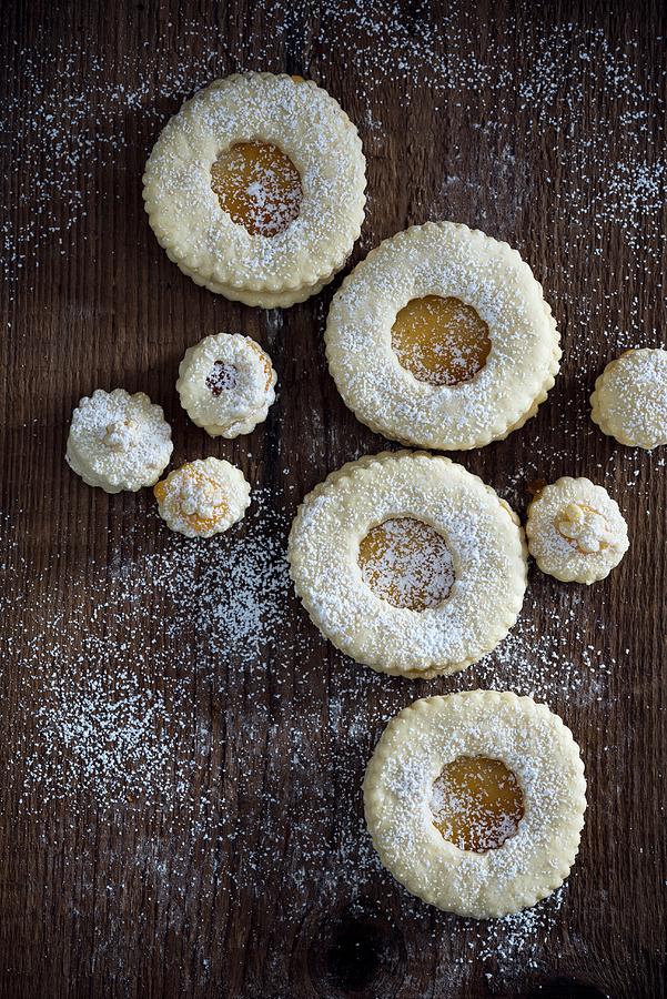 Biscuits With Apricot Jam vegan Photograph by Kati Neudert Fine Art
