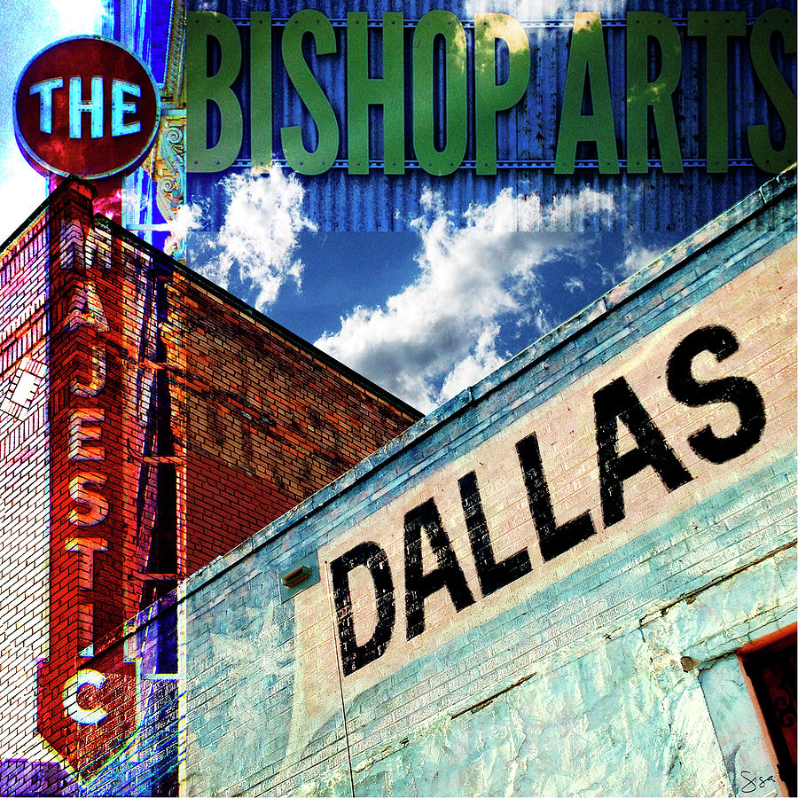 Sign Photograph - Bishop Art - Dallas #1 by Sisa Jasper