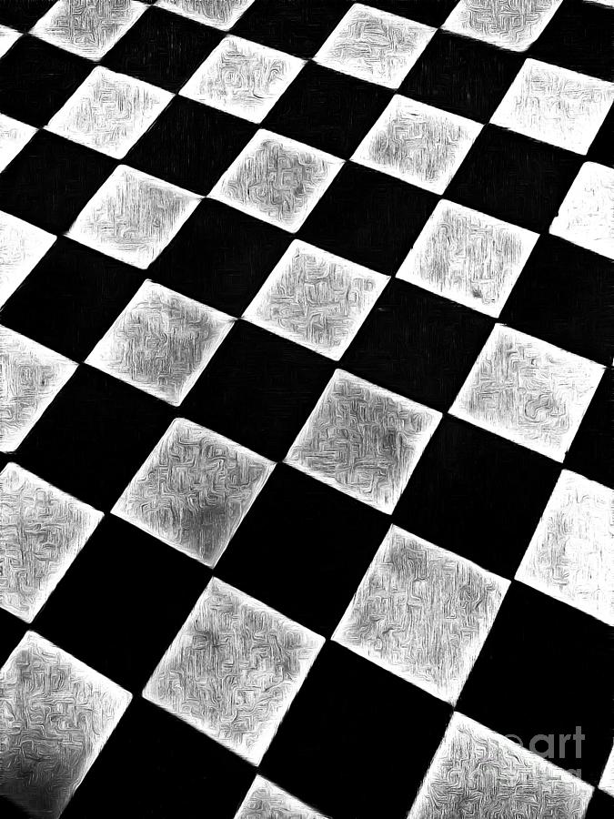 Black and white floor tile by Odon Czintos Black and white floor tile by Odon Czintos