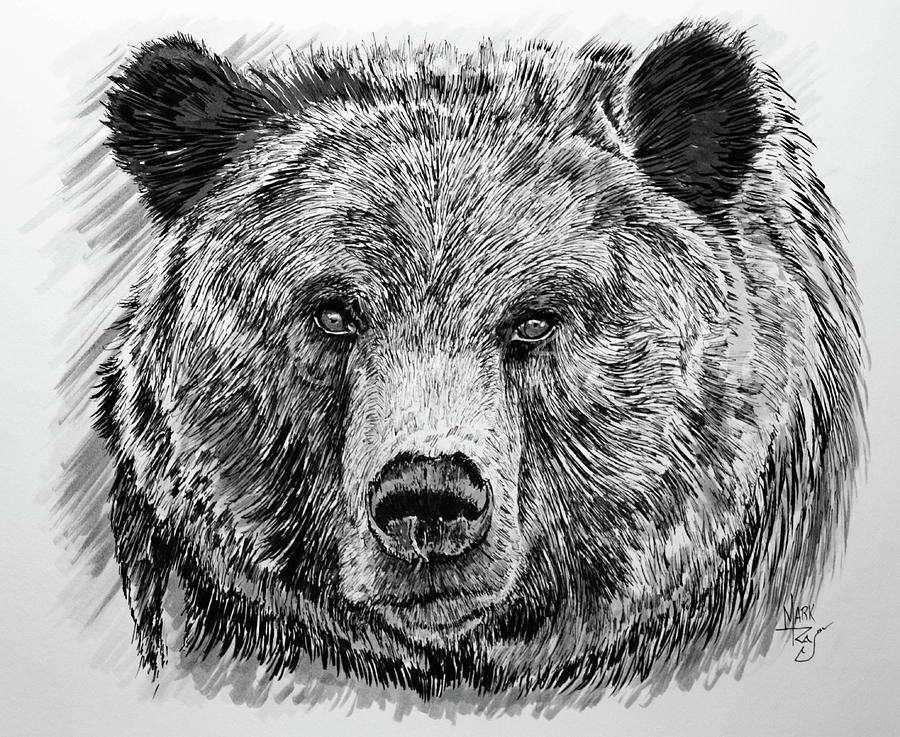 Black Bear #2 Painting by Mark Ray