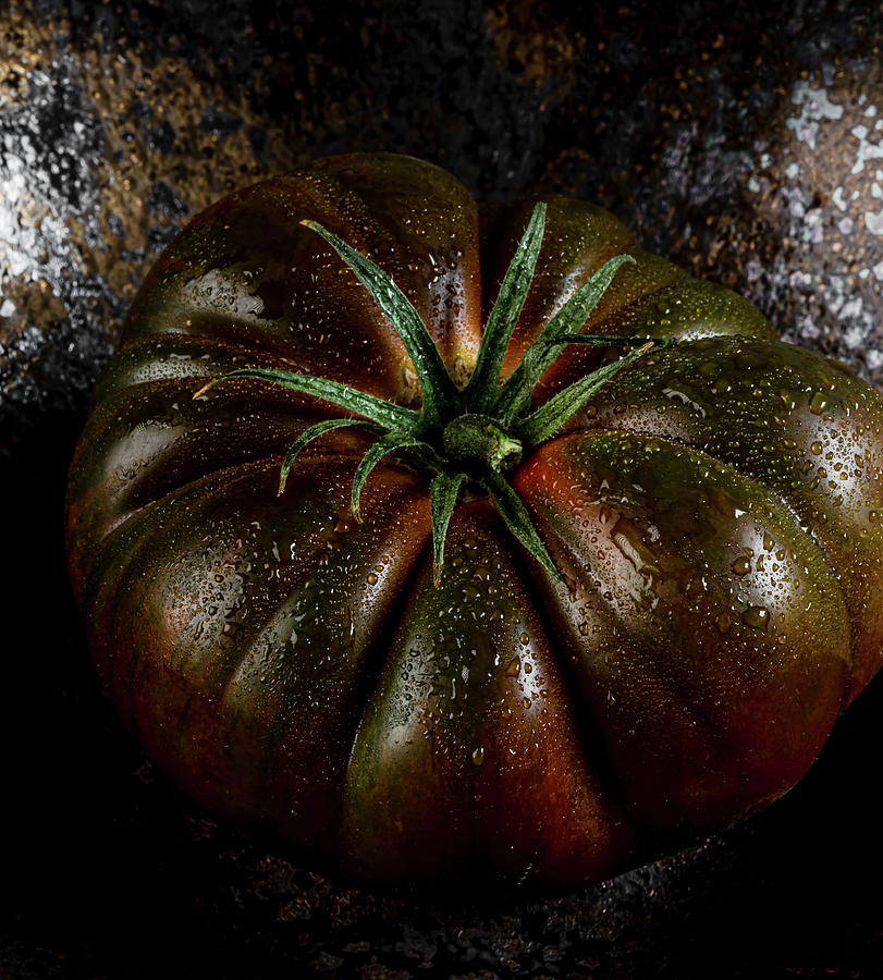 Black Heirloom Tomato #1 Photograph by Anna Jakutajc-wojtalik