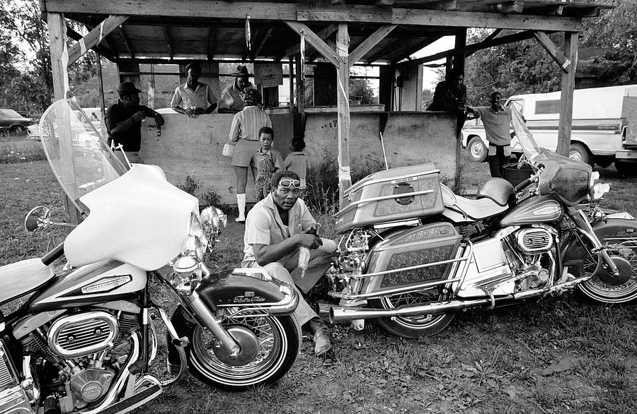 Black Motorcyclists #1 Photograph by John Shearer