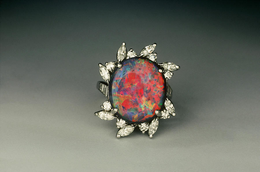 Black Opal Ring Photograph By Joel E Arem