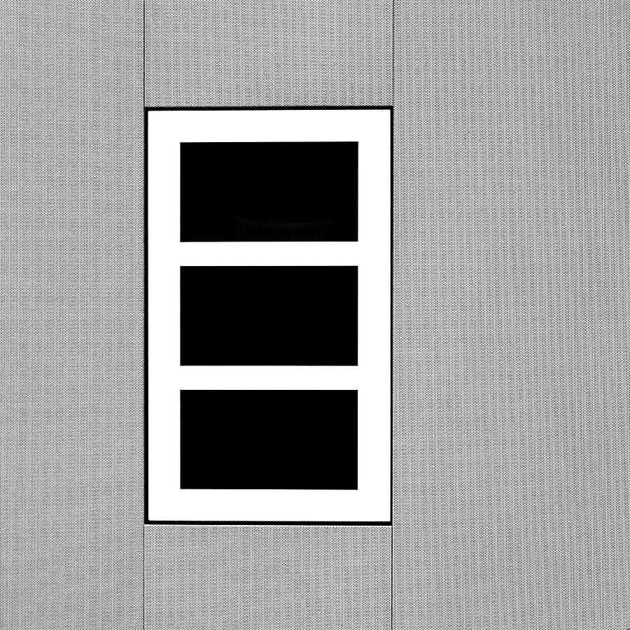 Square - Black Tryptic Photograph by Stuart Allen