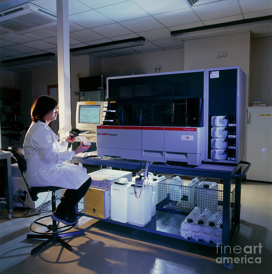 Blood Analysis #1 Photograph by Colin Cuthbert/science Photo Library