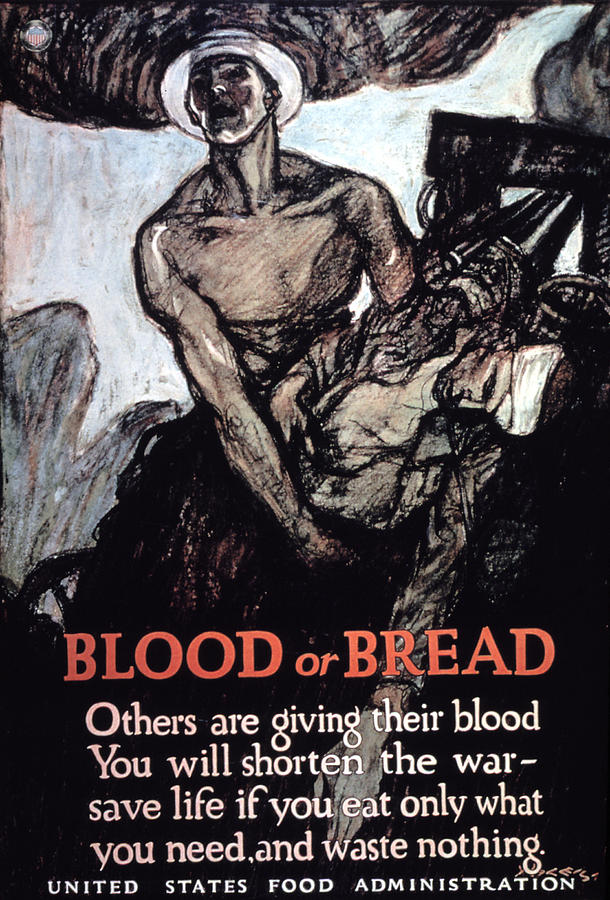 Blood or Bread #1 Painting by Henry Raleigh