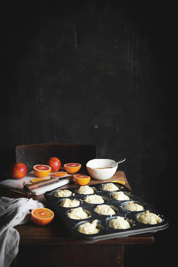 Blood Orange Upside Down Cupcakes #1 Photograph by Justina Ramanauskiene