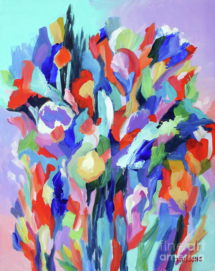 Bloom #2 Painting by Pamela Parsons