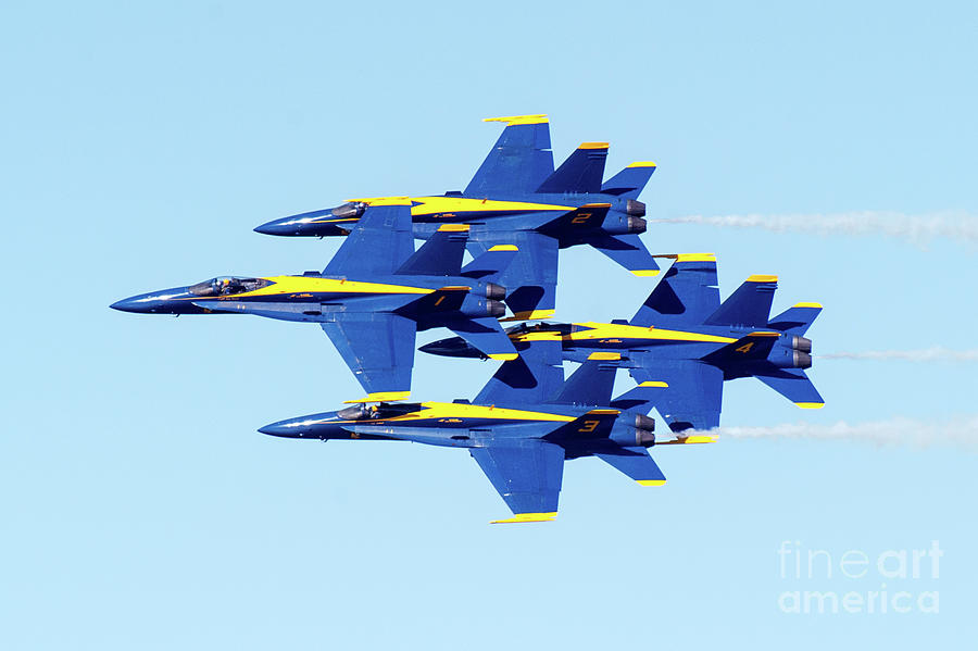 San Francisco Photograph - Blue Angels Air Show #1 by Yiming Chen