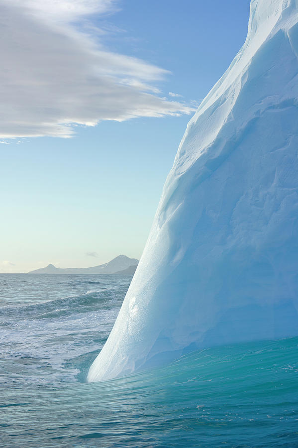 Blue Iceberg Floating In Sea In Spring #1 Photograph by Eastcott Momatiuk