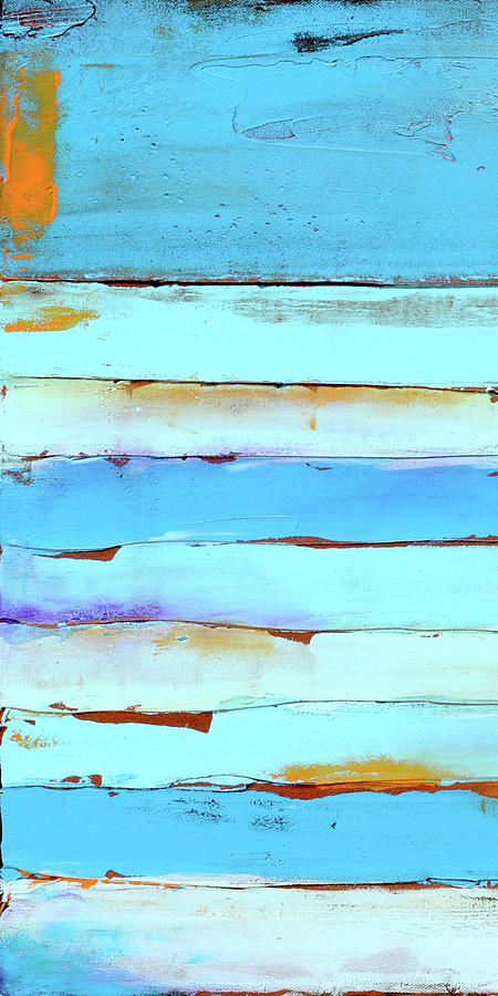Blue Jam I #1 Painting by Erin Ashley