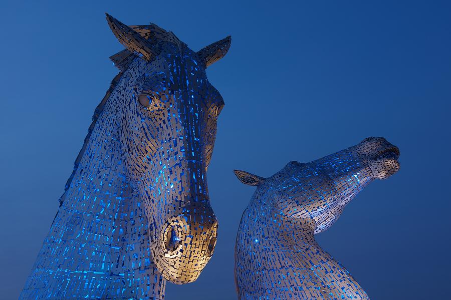 Blue Kelpies #1 Photograph by Stephen Taylor