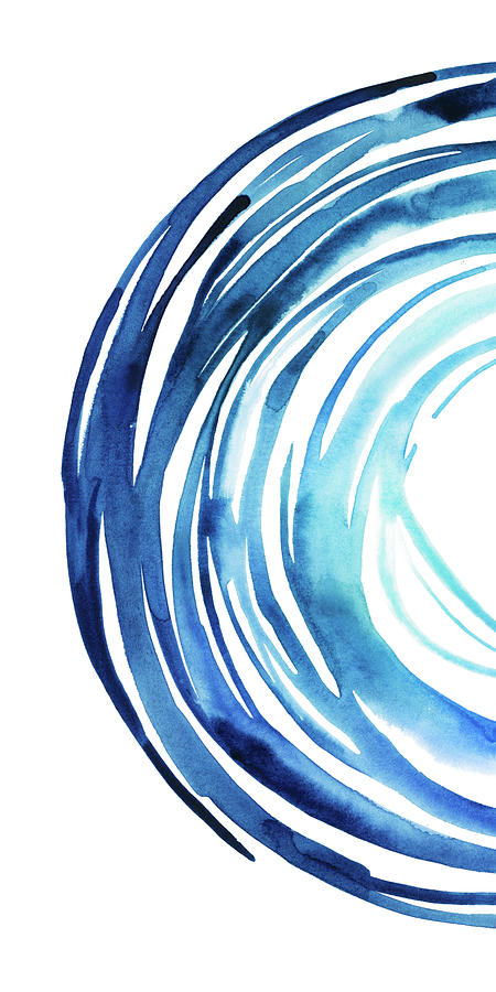 Abstract Painting - Blue Vortex I #1 by Grace Popp
