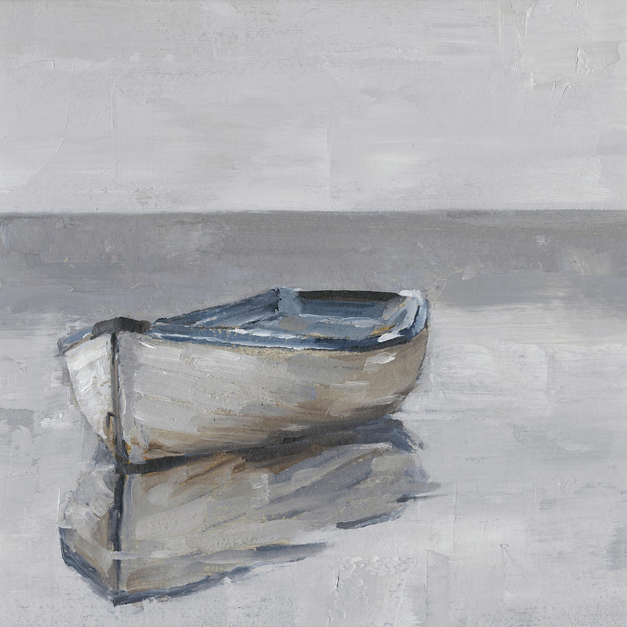Boat On The Horizon Iv Painting by Ethan Harper
