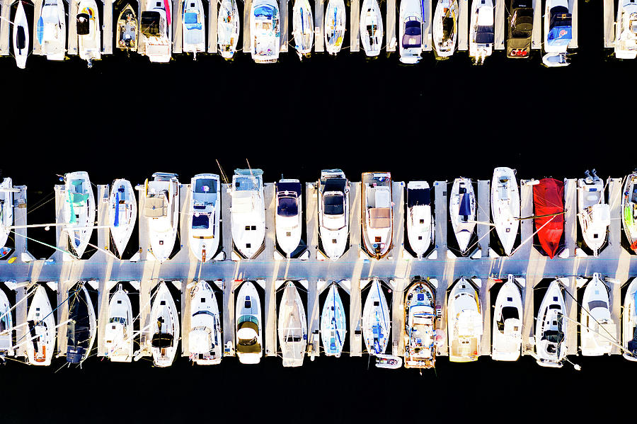 Boats in Redondo Beach Harbor #1 Photograph by Steve Bunch