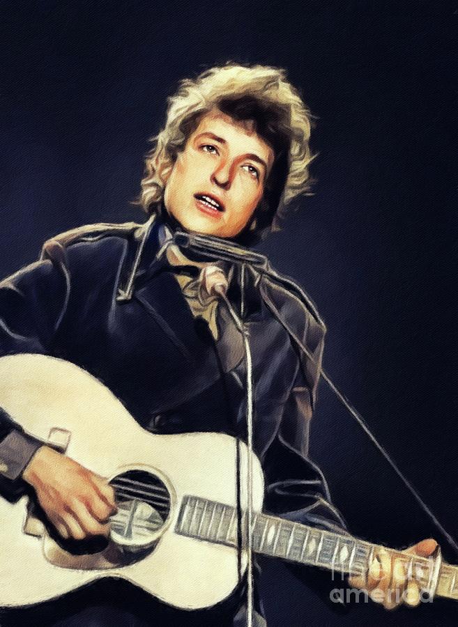 Bob Dylan, Music Legend #1 Painting by Esoterica Art Agency