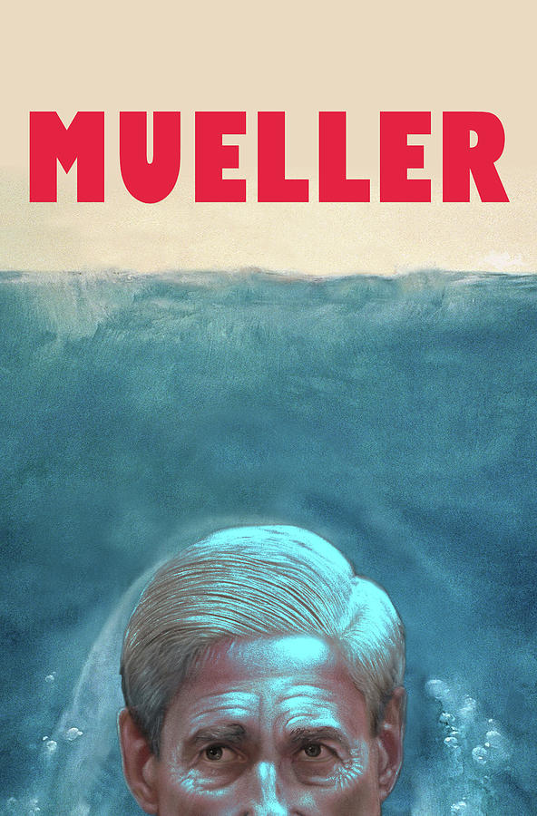 Jaws Painting - Bob Mueller Jaws Justice Poster Art #1 by Argo