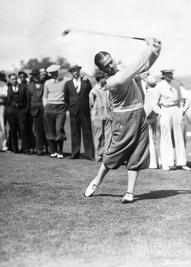 Bobby Jones Swinging Golf Club #1 Photograph by Bettmann