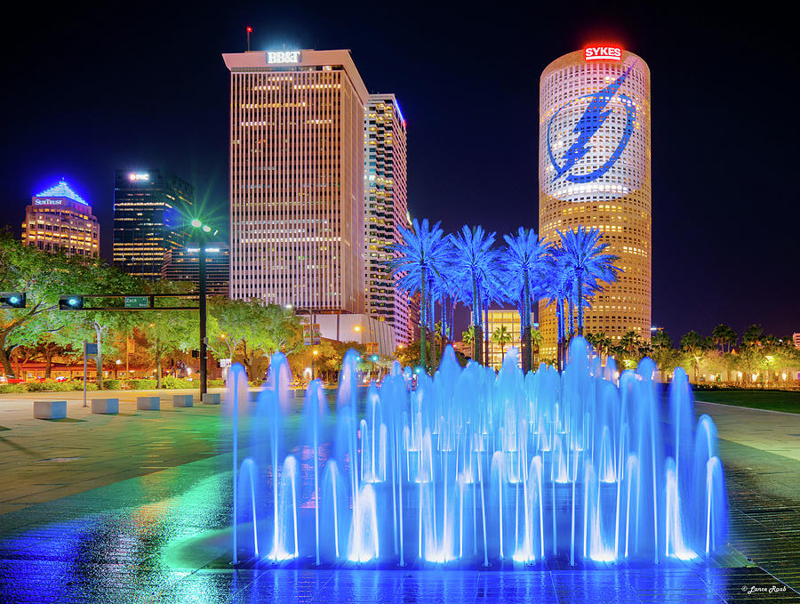 Tampa Bay Lightning Photograph - Bolts Blue by Lance Raab Photography