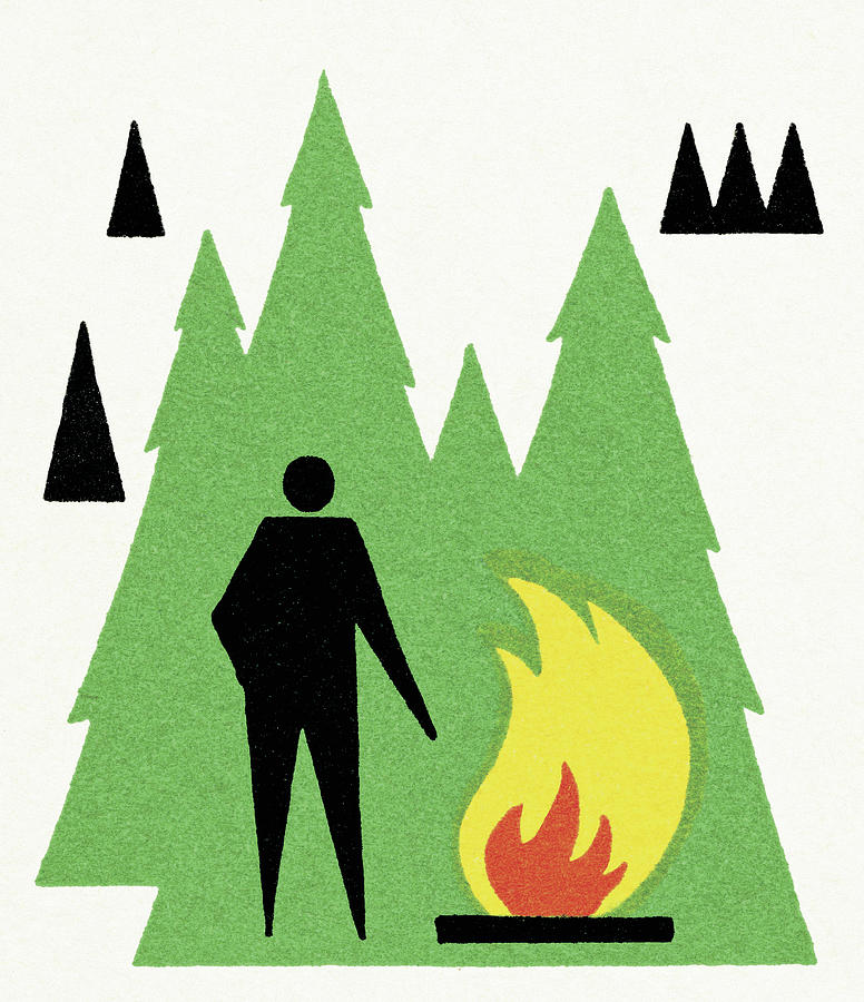 Nature Drawing - Bonfire #1 by CSA Images