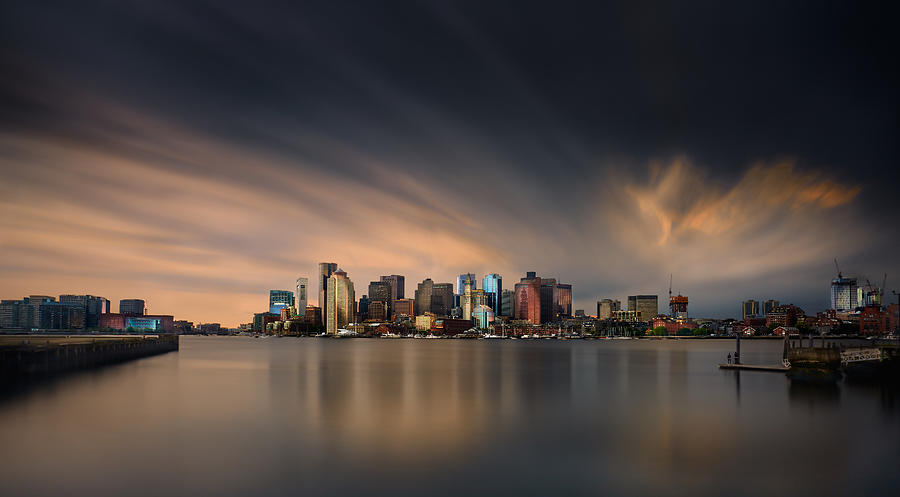 Boston Photograph - Boston Skyline #1 by Miki Joven