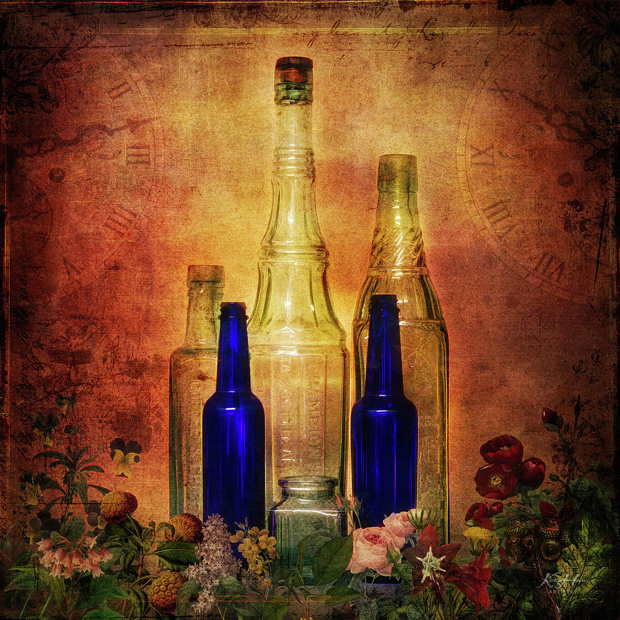 Bottles #1 Photograph by Keith Hawley