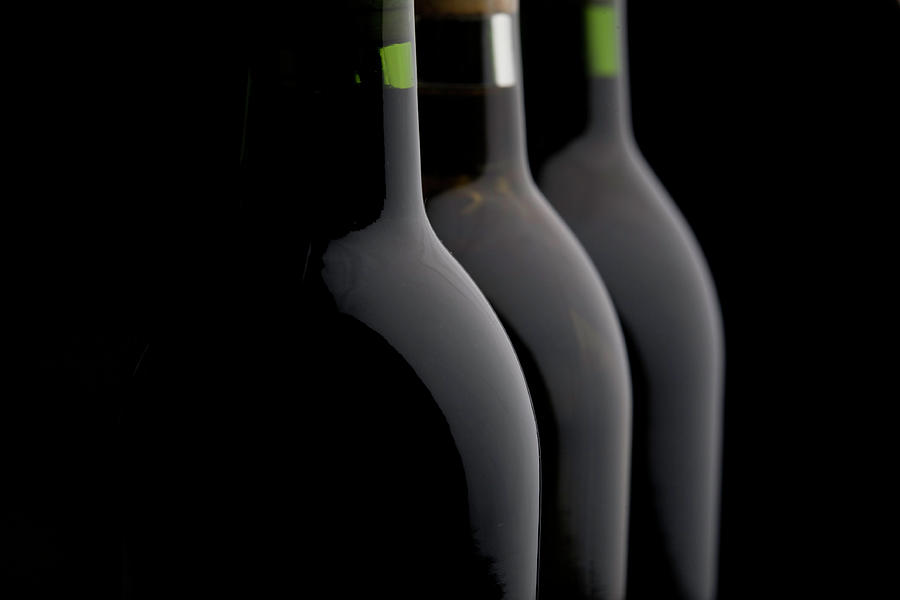 Bottles Of Wine In A Row #1 Photograph by Halbergman